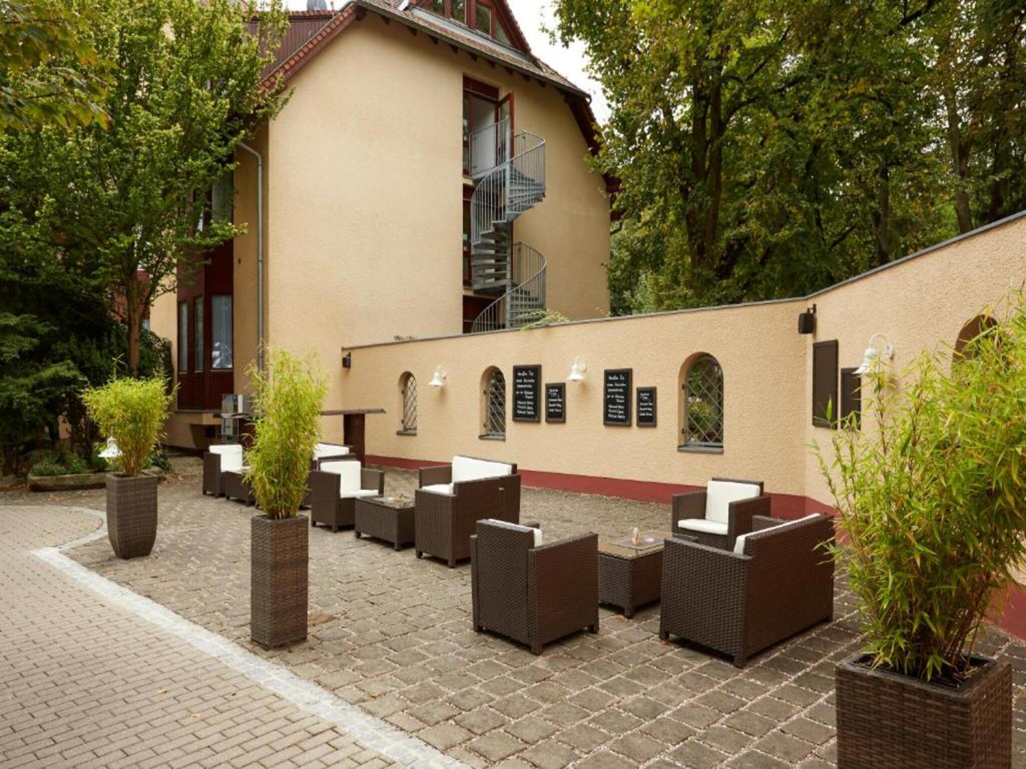Hotel beer garden